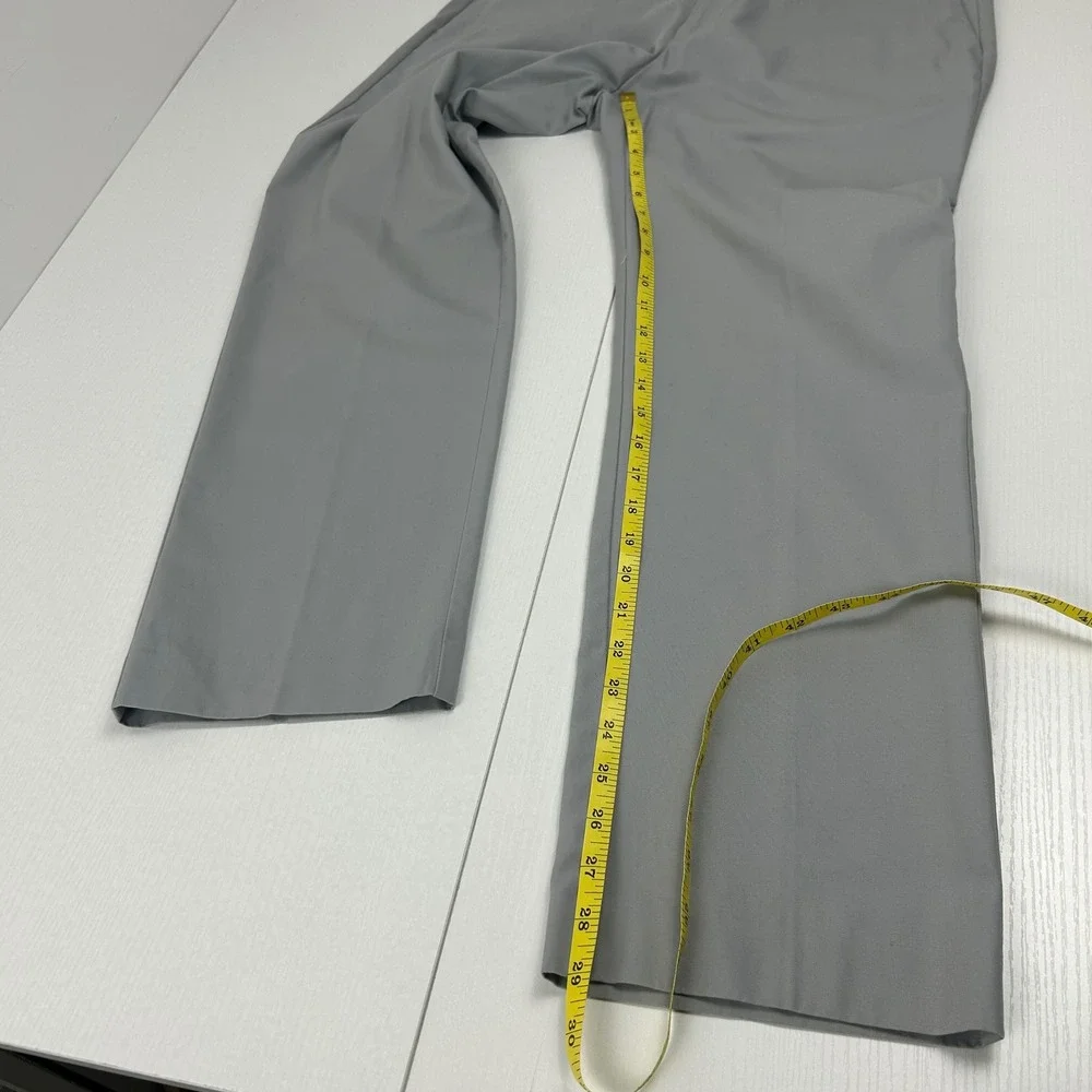 Banana Republic Chinos Mens 34x29 Grey Non Iron Tailored Slim Fit Dress Pants